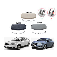 Τρία διαφορετικά χρώματα για Χερούλι για Τεμπέλη Αυτοκινήτου (Armrest) AUDI A4 B6 B7 - BrA07 - BrA08 - BrA09